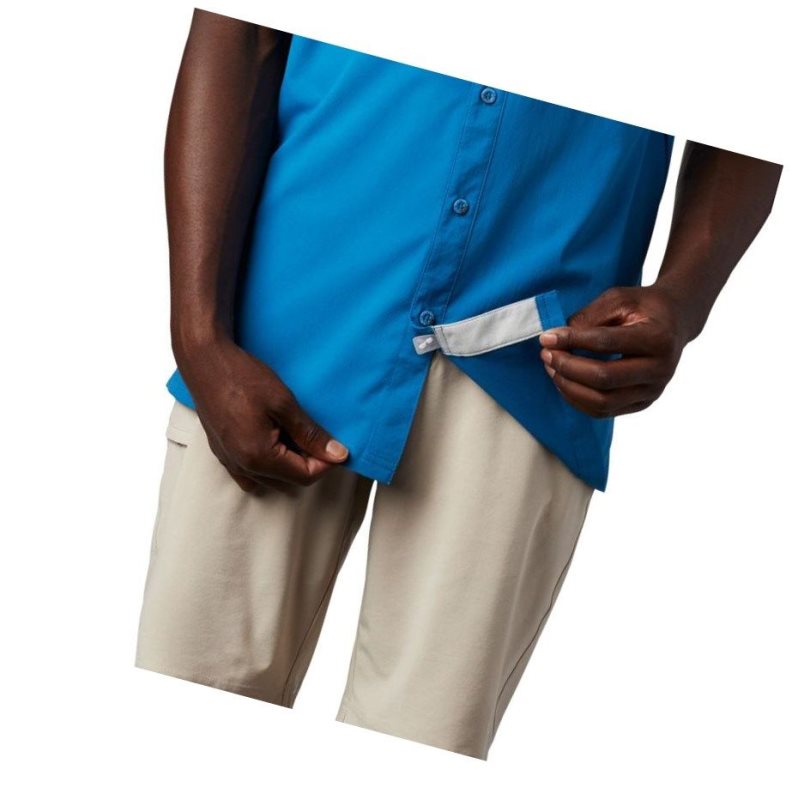Columbia PFG Slack Tide Camp Gömlek Erkek Mavi | 21367-ZDQB
