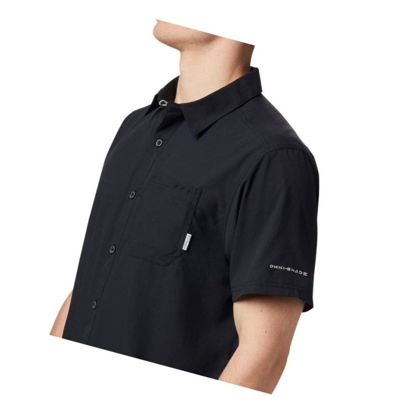 Columbia PFG Slack Tide Camp Tall Gömlek Erkek Siyah | 68529-VFEL