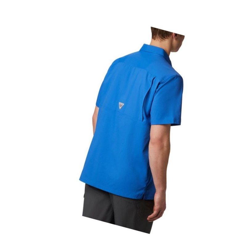 Columbia PFG Slack Tide Camp Tall Gömlek Erkek Mavi | 32507-HLIR