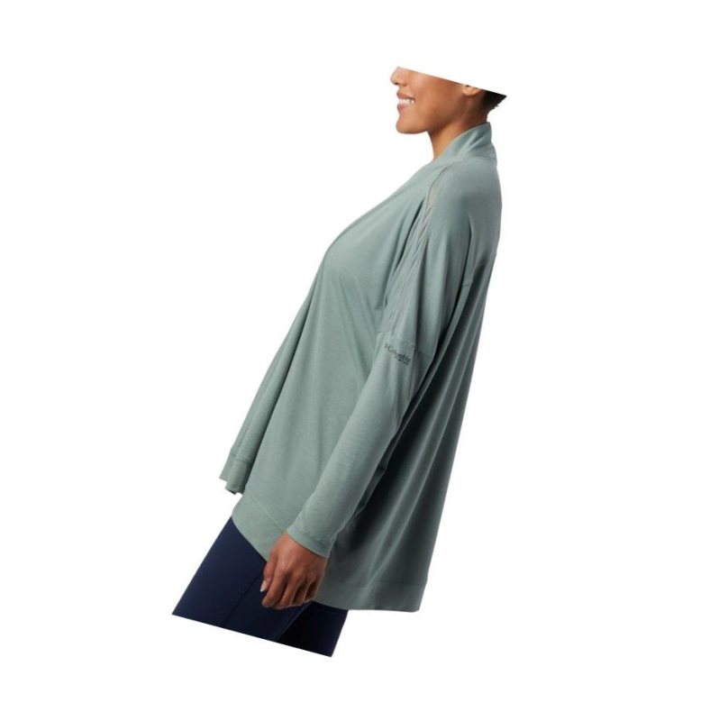 Columbia PFG Slack Water Knit Cover Up Wrap PFG Fishing Kadın Açık Yeşil | 09261-PSIW