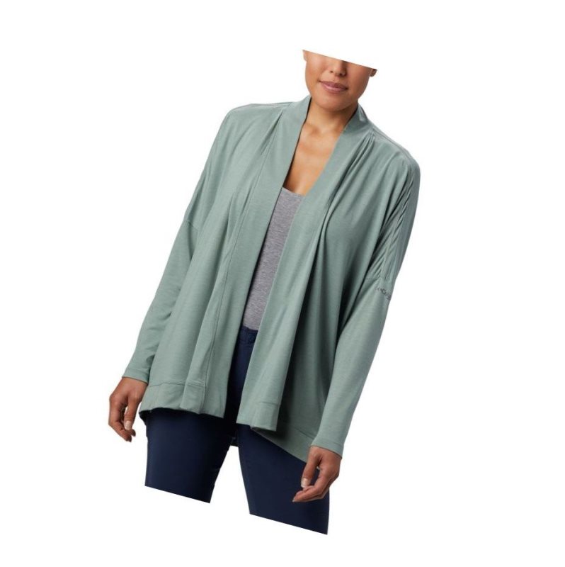 Columbia PFG Slack Water Knit Cover Up Wrap PFG Fishing Kadın Açık Yeşil | 09261-PSIW