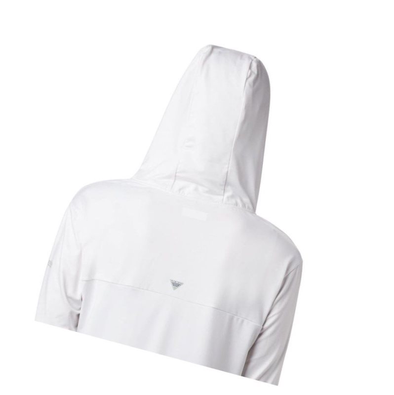 Columbia PFG Slack Water Knit Kapşonlu Kadın Beyaz | 69524-UZYS