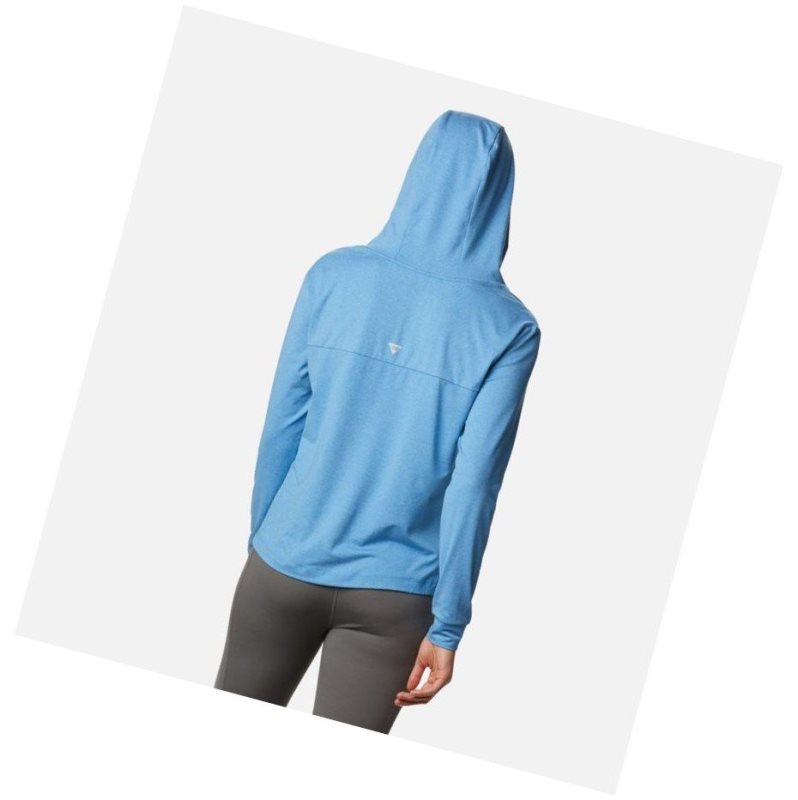 Columbia PFG Slack Water Knit Kapşonlu Kadın Mavi Mavi | 36412-DOPK
