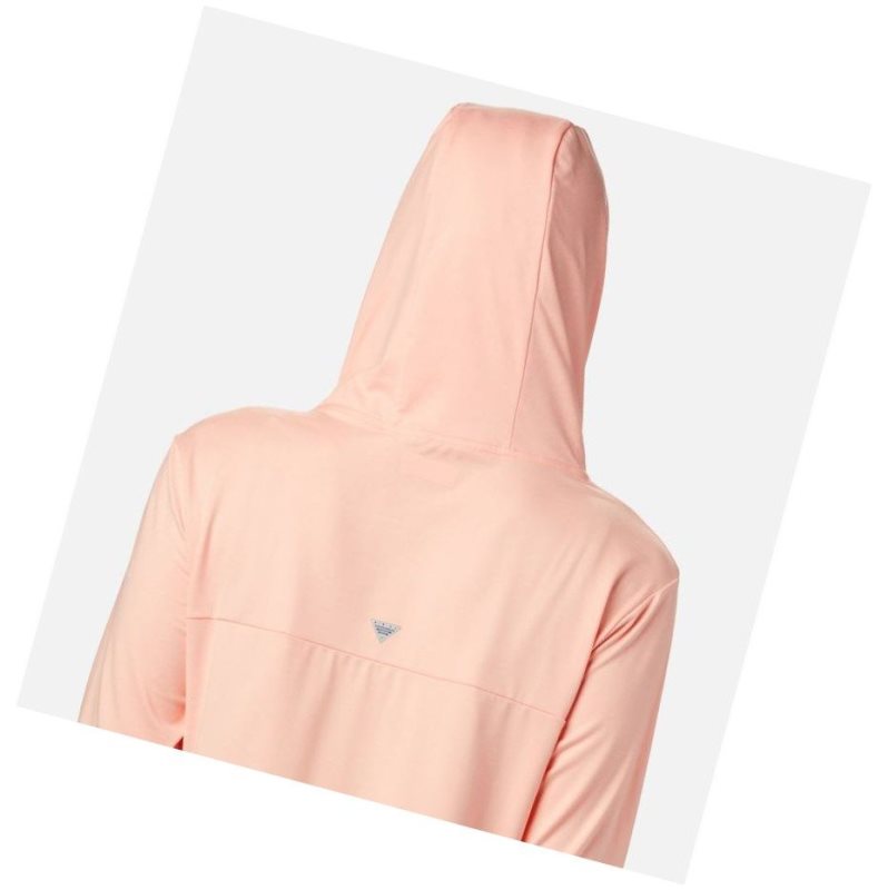 Columbia PFG Slack Water Knit Kapşonlu Kadın Pembe | 93165-WMKR