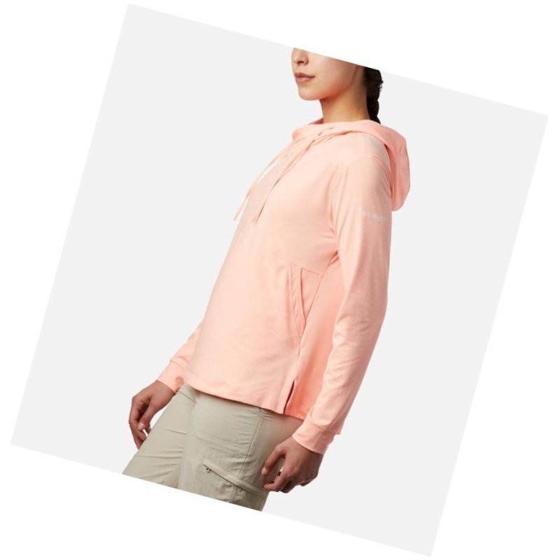 Columbia PFG Slack Water Knit Kapşonlu Kadın Pembe | 93165-WMKR