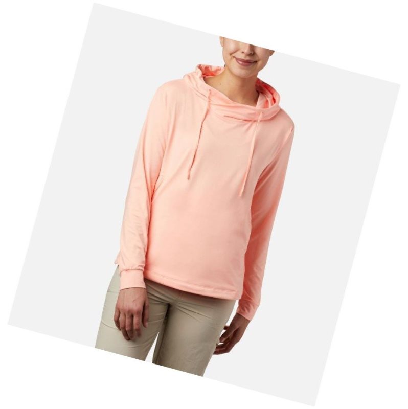 Columbia PFG Slack Water Knit Kapşonlu Kadın Pembe | 93165-WMKR