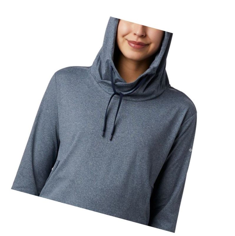 Columbia PFG Slack Water Knit Kapşonlu Kadın Lacivert | 34219-ZOAW