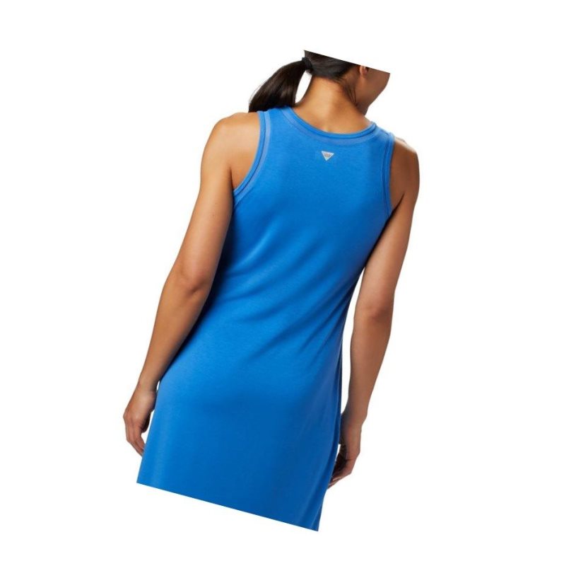 Columbia PFG Slack Water Knit Maxi Elbise Kadın Mavi | 70315-OQZP