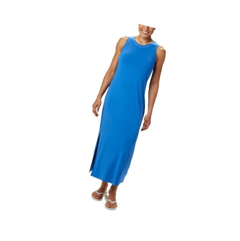 Columbia PFG Slack Water Knit Maxi Elbise Kadın Mavi | 70315-OQZP