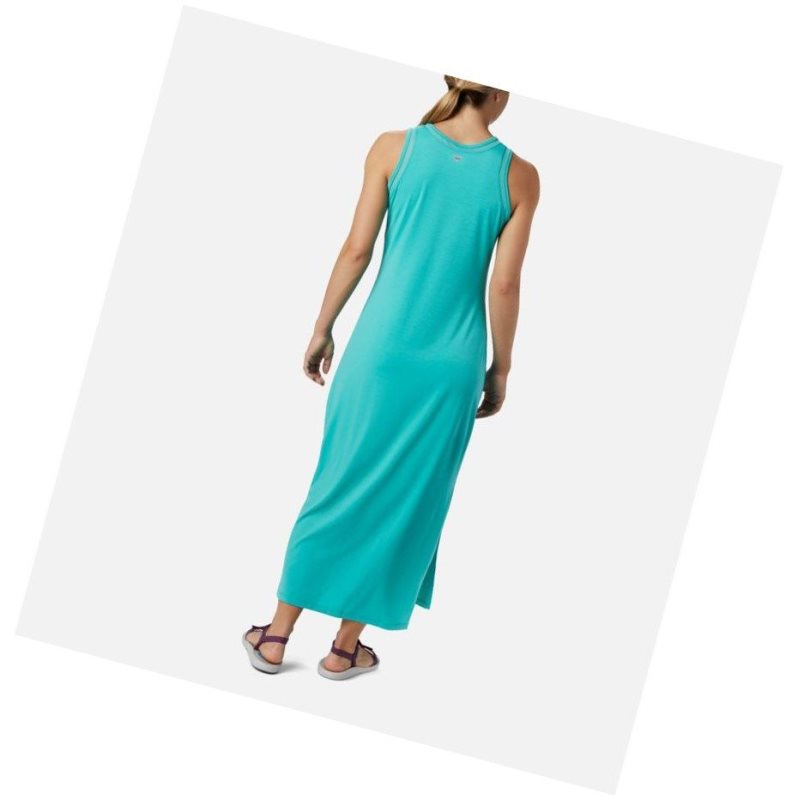 Columbia PFG Slack Water Knit Maxi Elbise Kadın Mavi | 69407-FGIT