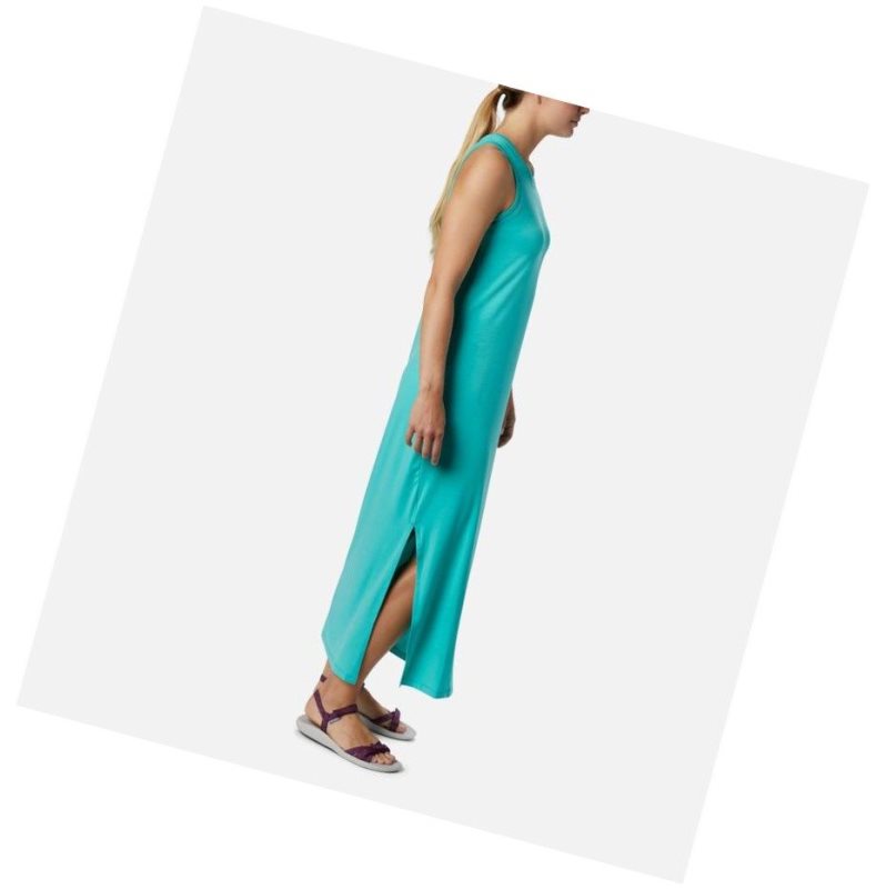 Columbia PFG Slack Water Knit Maxi Elbise Kadın Mavi | 69407-FGIT