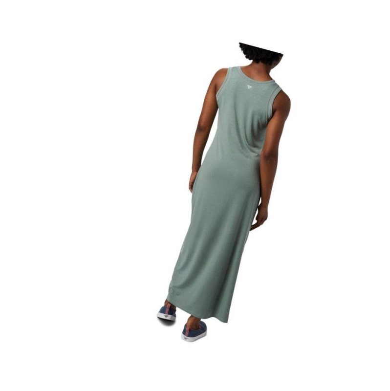 Columbia PFG Slack Water Knit Maxi Elbise Kadın Açık Yeşil | 16958-EUBG