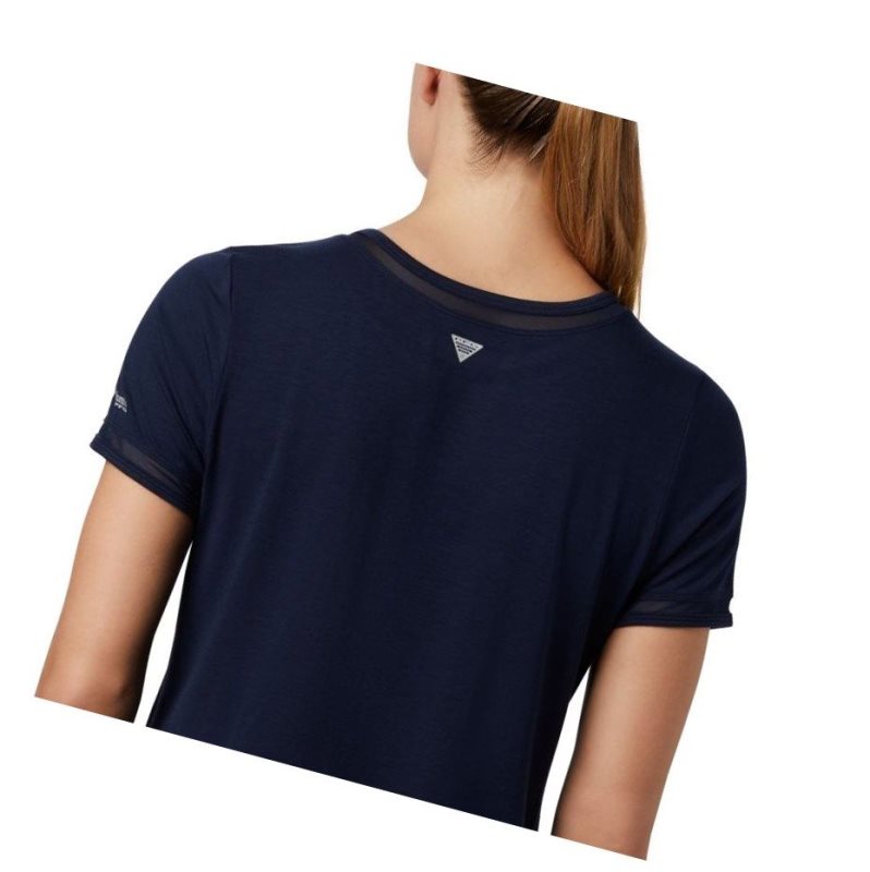 Columbia PFG Slack Water Knit Pocket Tişört Kadın Lacivert | 21395-TUEA