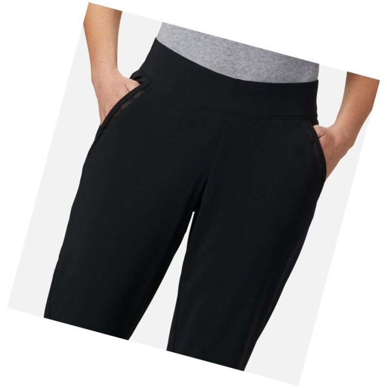 Columbia PFG Slack Water Woven Pantolon Kadın Siyah | 75326-ASVE