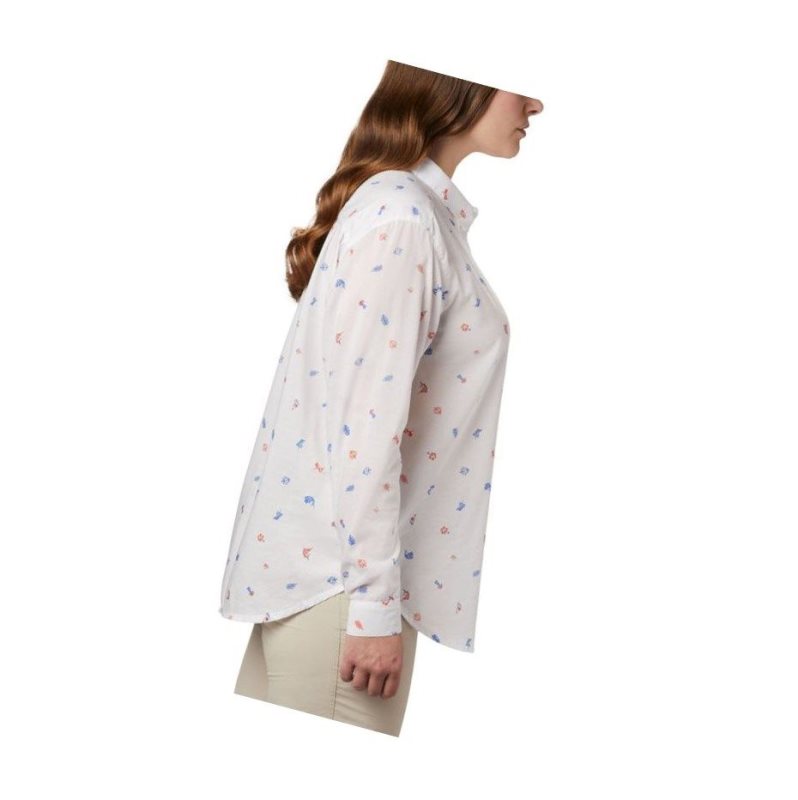 Columbia PFG Sun Drifter II Long Sleeve Plus Size Gömlek Kadın Turuncu | 64170-BJLX