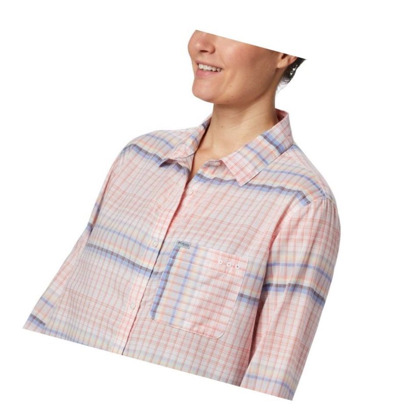 Columbia PFG Sun Drifter II Long Sleeve Gömlek Kadın Renkli | 91653-BKVY