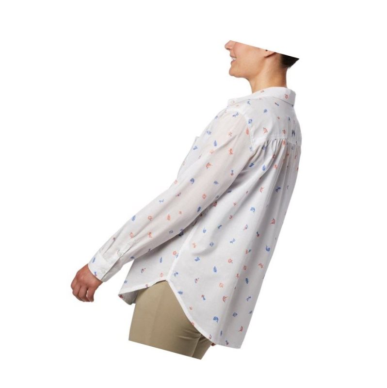 Columbia PFG Sun Drifter II Long Sleeve Gömlek Kadın Turuncu | 98041-AKQX