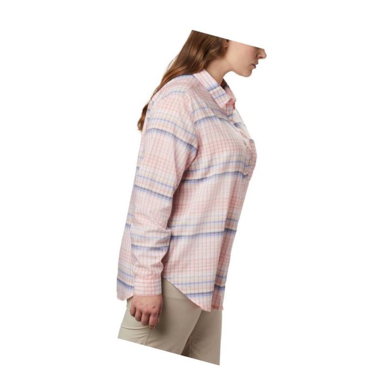 Columbia PFG Sun Drifter II Long Sleeve Plus Size Gömlek Kadın Renkli | 86342-ESJQ