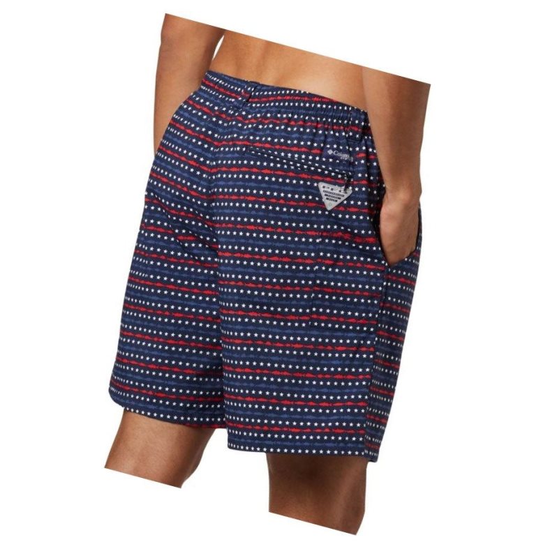 Columbia PFG Super Backcast Water Şort Erkek Lacivert | 70612-EXSB