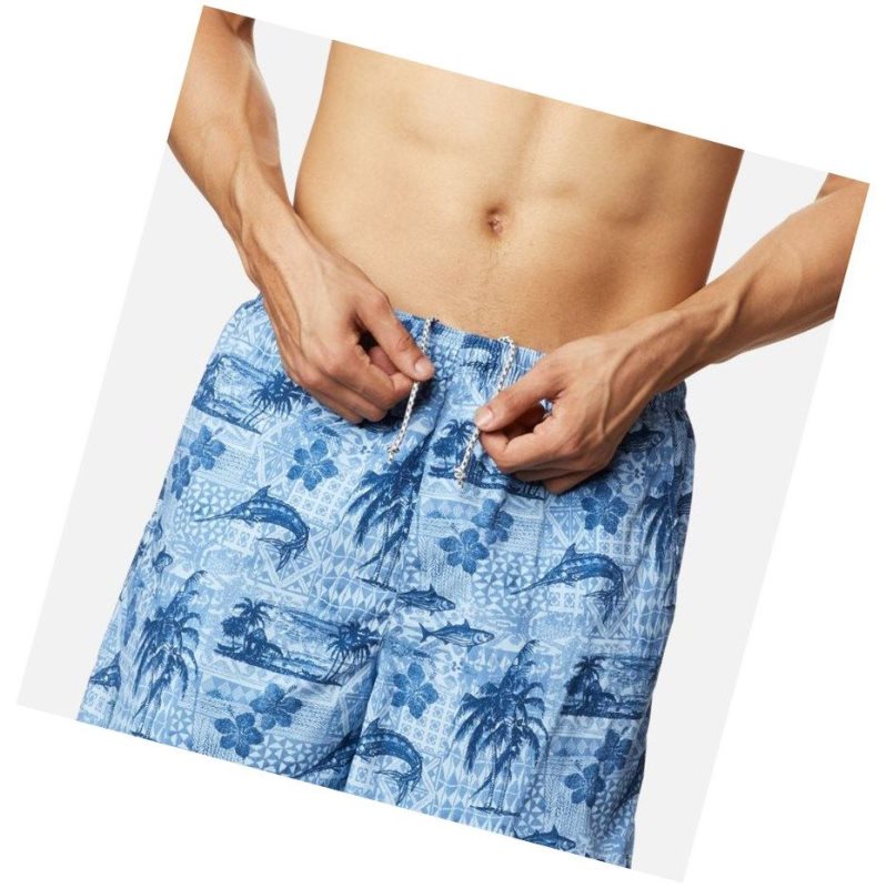 Columbia PFG Super Backcast Water Şort Erkek Mavi | 19250-NMCJ