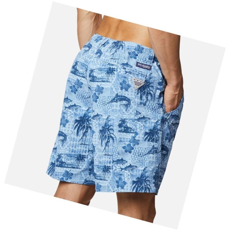 Columbia PFG Super Backcast Water Şort Erkek Mavi | 19250-NMCJ