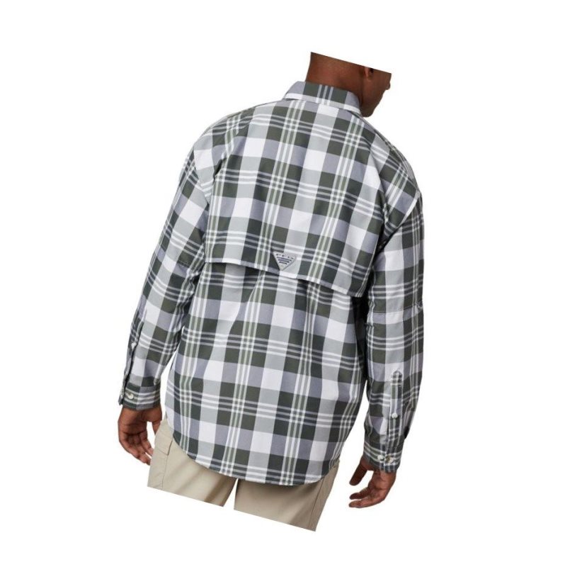 Columbia PFG Super Bahama Long Sleeve Gömlek Erkek Siyah Renkli | 79638-TLQF
