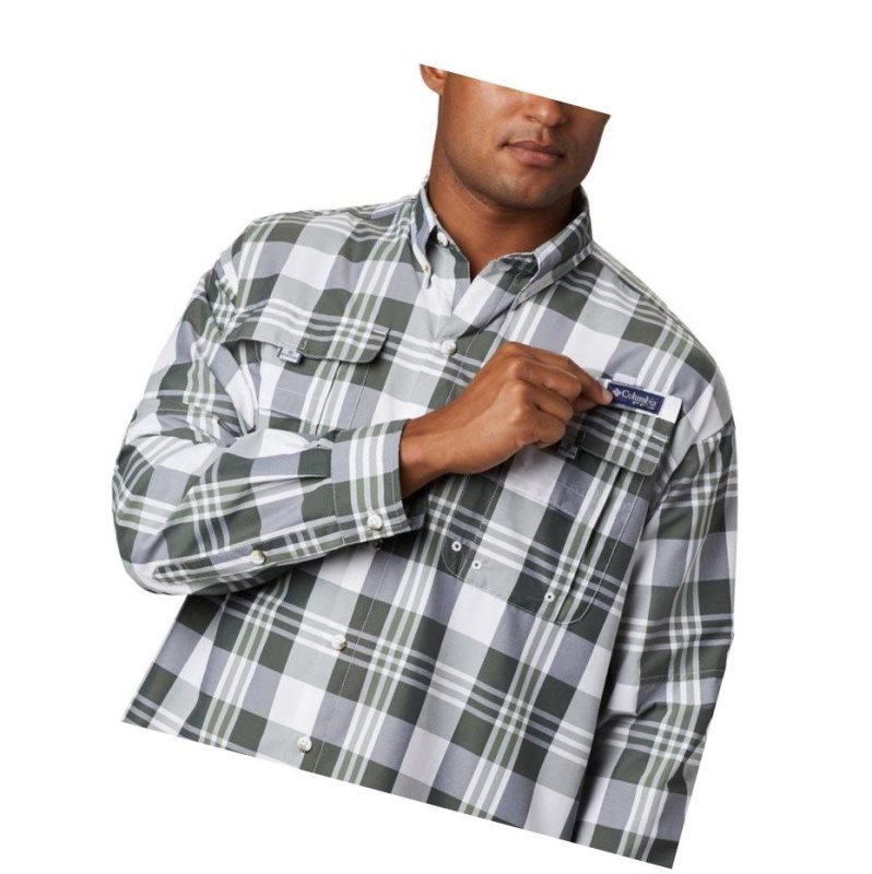 Columbia PFG Super Bahama Long Sleeve Gömlek Erkek Siyah Renkli | 79638-TLQF
