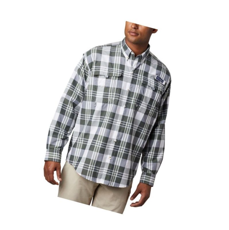 Columbia PFG Super Bahama Long Sleeve Gömlek Erkek Siyah Renkli | 79638-TLQF