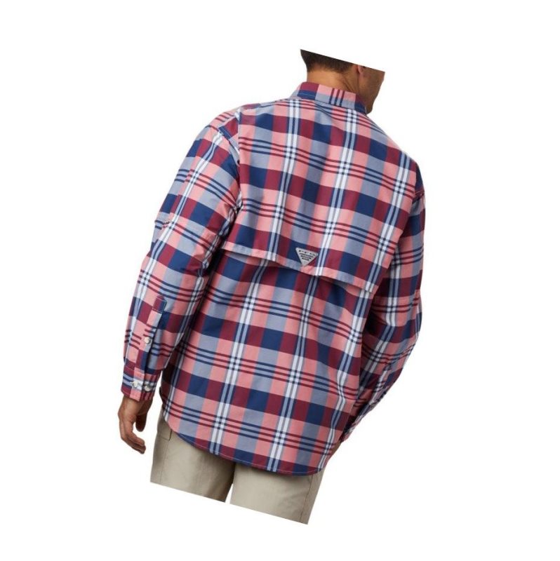 Columbia PFG Super Bahama Long Sleeve Gömlek Erkek Koyu Gri Renkli | 70193-BMAU