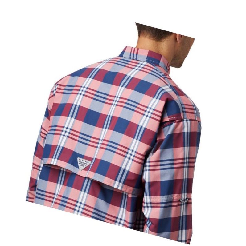 Columbia PFG Super Bahama Long Sleeve Gömlek Erkek Koyu Gri Renkli | 70193-BMAU