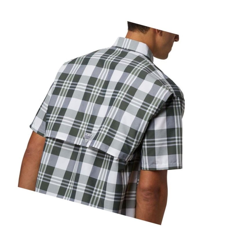 Columbia PFG Super Bahama Short Sleeve Gömlek Erkek Siyah Renkli | 46159-QTLY