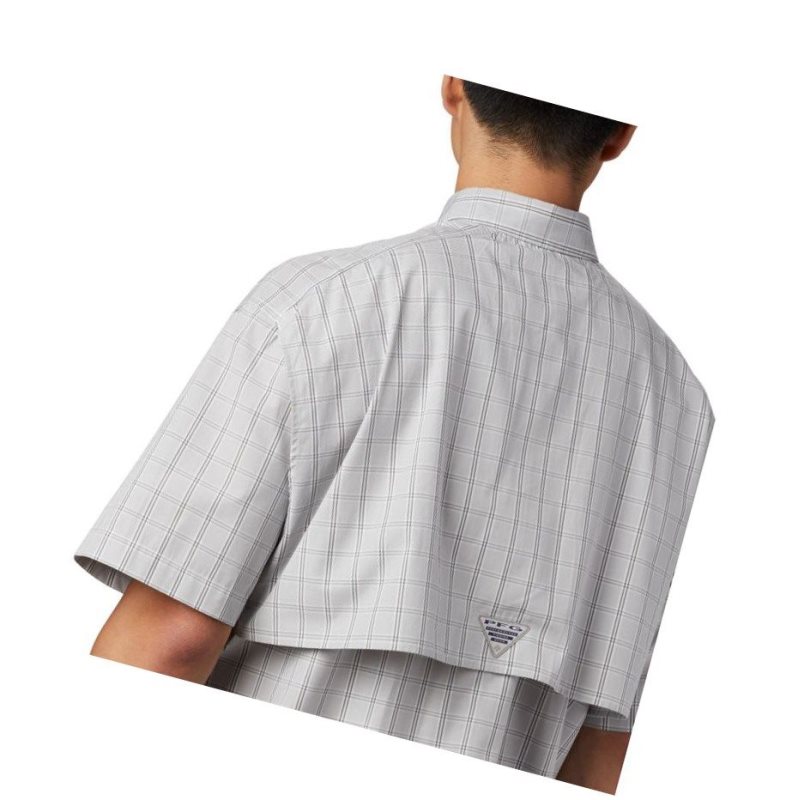 Columbia PFG Super Bonehead Classic Short Sleeve Gömlek Erkek Gri | 70581-HXOF