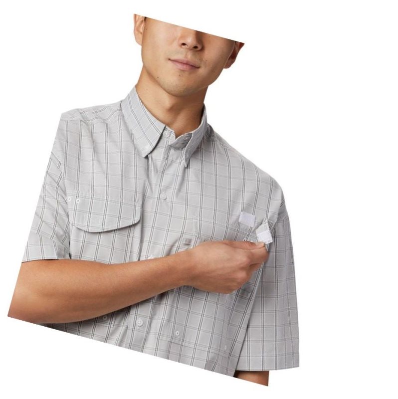 Columbia PFG Super Bonehead Classic Short Sleeve Gömlek Erkek Gri | 70581-HXOF
