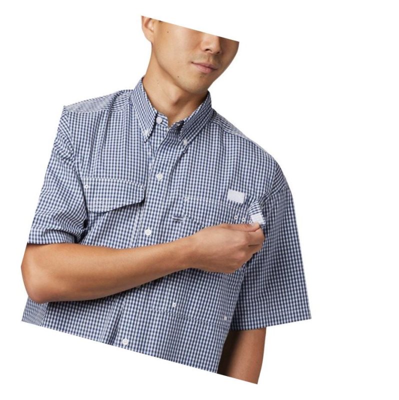 Columbia PFG Super Bonehead Classic Short Sleeve Gömlek Erkek Koyu Gri | 18902-LIVT