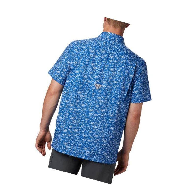 Columbia PFG Super Slack Tide Camp Gömlek Erkek Mavi | 95612-SUPQ