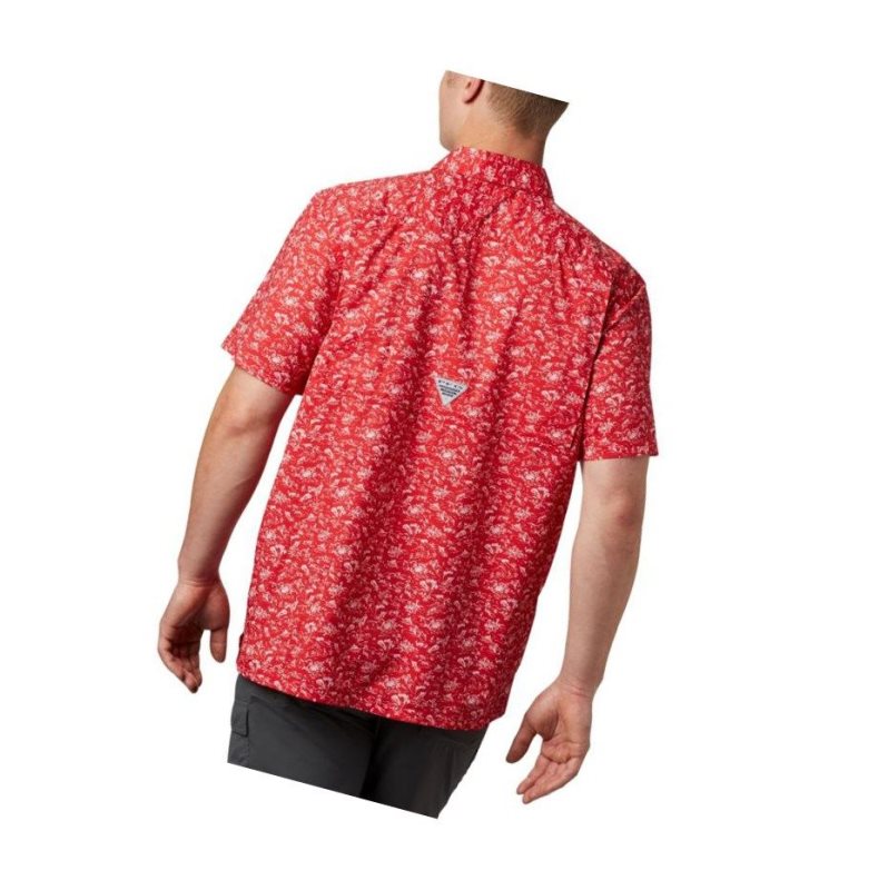 Columbia PFG Super Slack Tide Camp Gömlek Erkek Kırmızı | 45138-JITZ