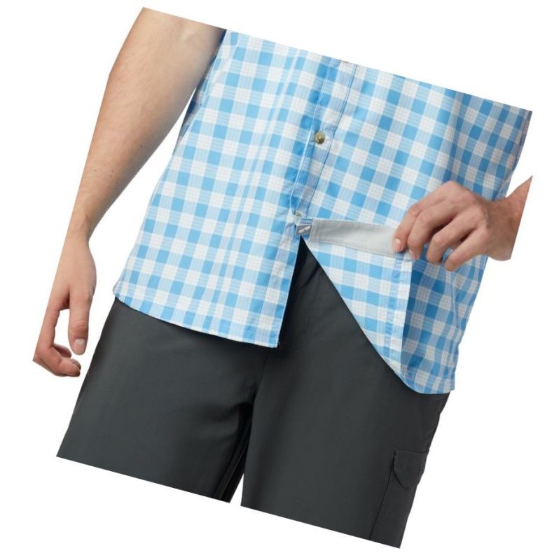 Columbia PFG Super Slack Tide Camp Gömlek Erkek Mavi | 28109-DVXY