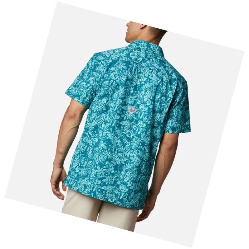 Columbia PFG Super Slack Tide Camp Gömlek Erkek Mavi | 16409-EYKR