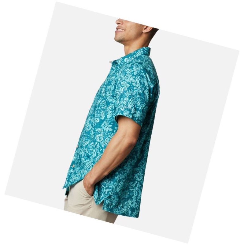Columbia PFG Super Slack Tide Camp Gömlek Erkek Mavi | 16409-EYKR