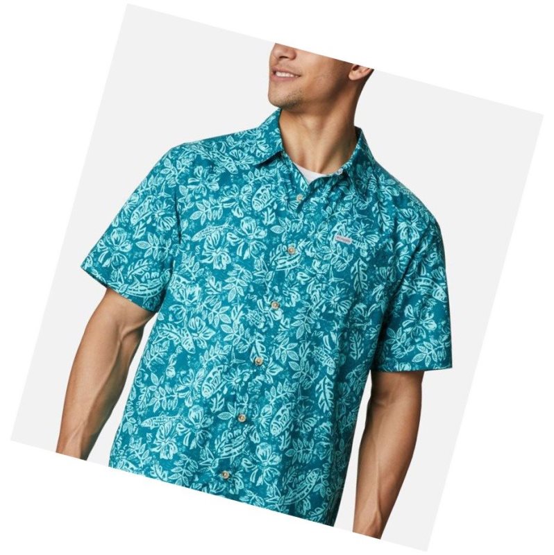 Columbia PFG Super Slack Tide Camp Gömlek Erkek Mavi | 16409-EYKR