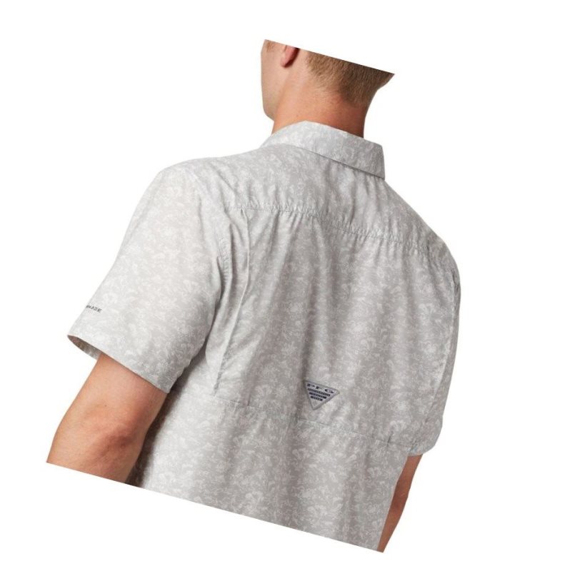Columbia PFG Super Slack Tide Camp Gömlek Erkek Gri | 10529-ITGQ