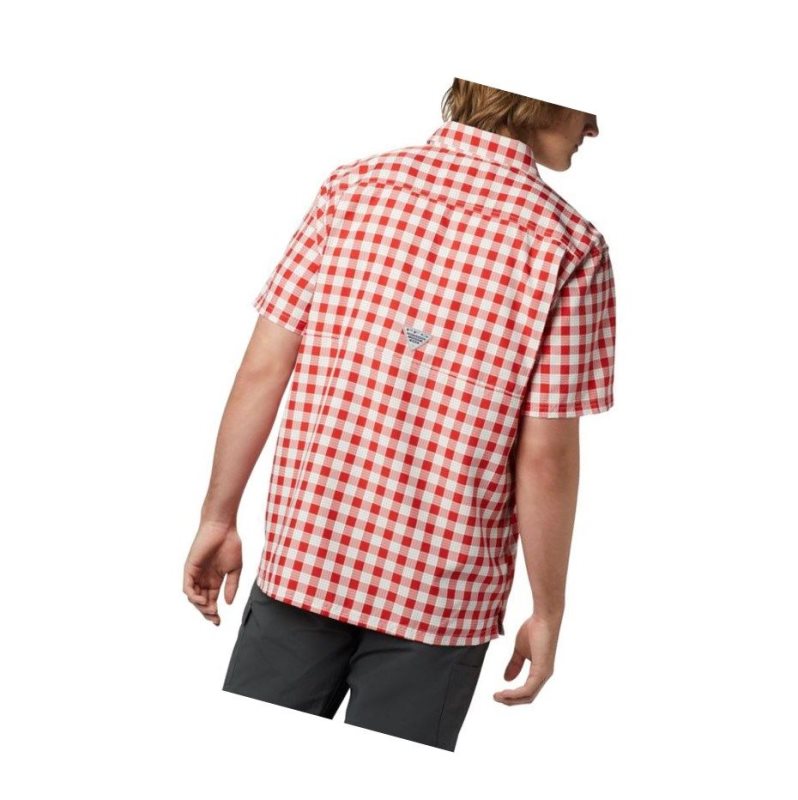 Columbia PFG Super Slack Tide Camp Gömlek Erkek Kırmızı | 87049-IWHE