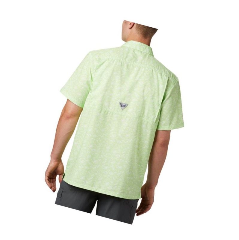 Columbia PFG Super Slack Tide Camp Tall Gömlek Erkek Açık Yeşil | 68709-JNFO