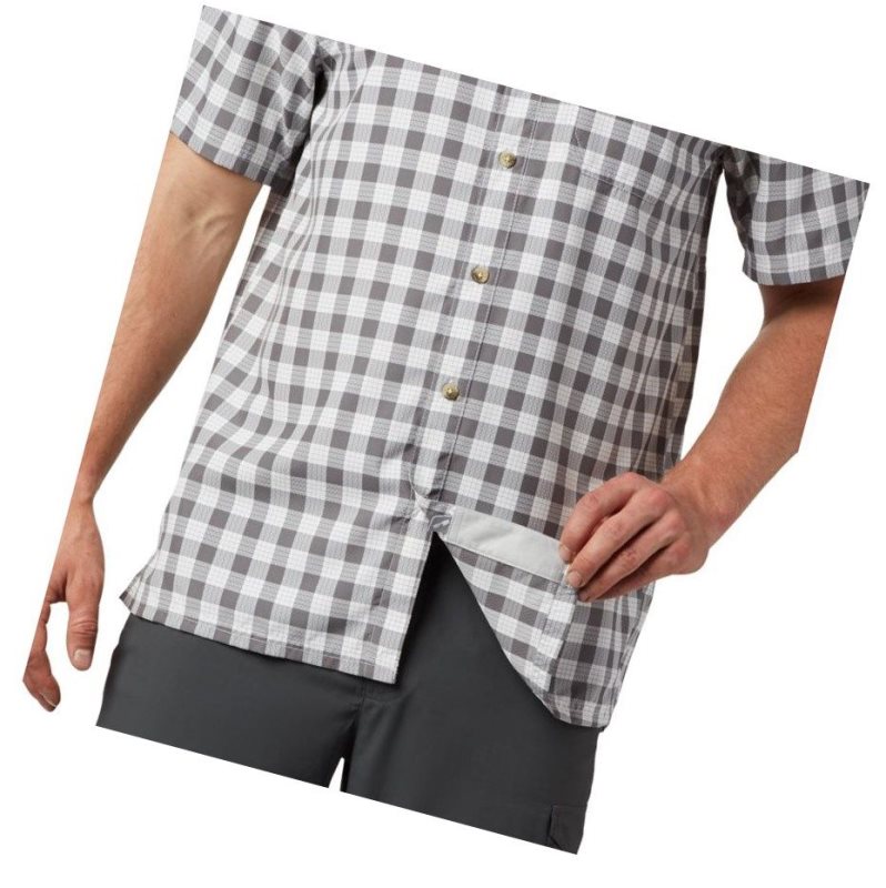 Columbia PFG Super Slack Tide Camp Tall Gömlek Erkek Gri | 26938-NQUM