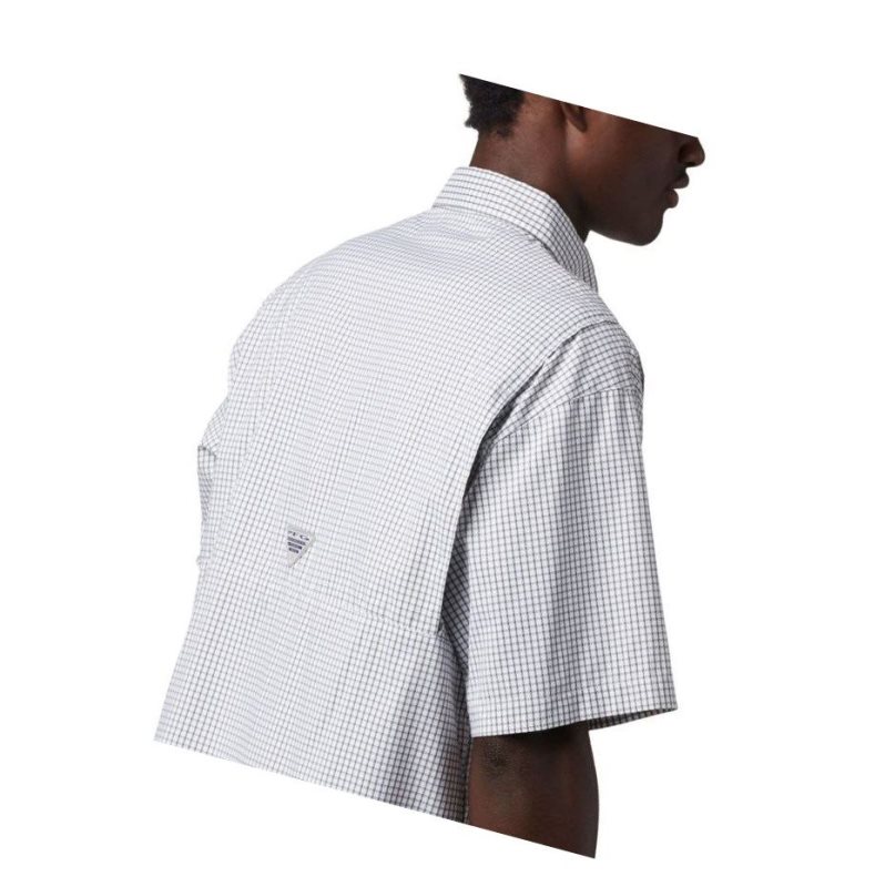 Columbia PFG Super Tamiami Short Sleeve Gömlek Erkek Siyah | 09478-OECS