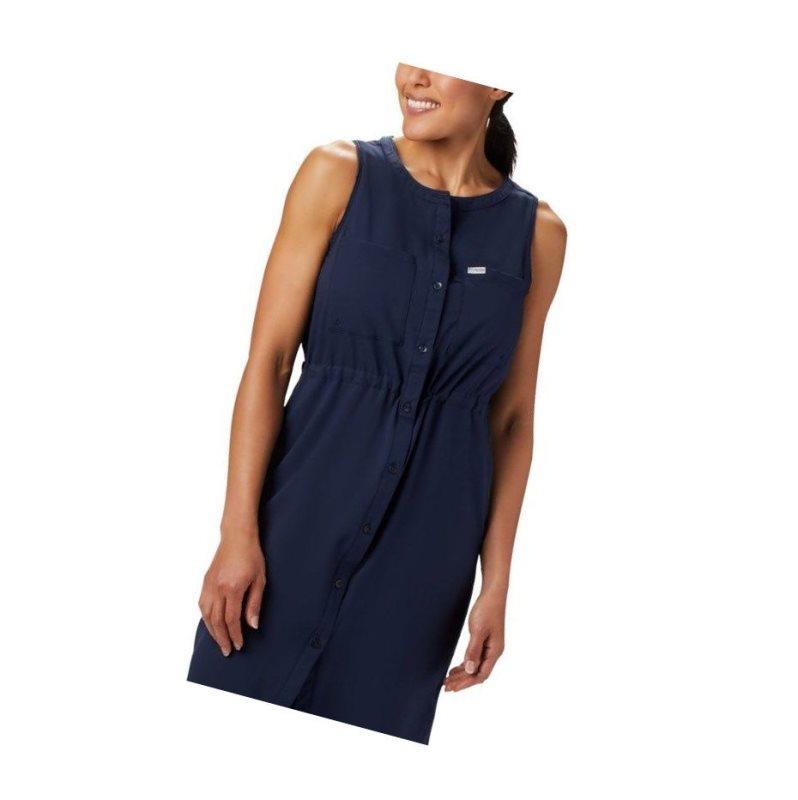 Columbia PFG Tamiami Elbise Kadın Lacivert | 42718-RJQL