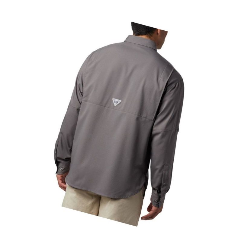 Columbia PFG Tamiami II Long Sleeve Big Gömlek Erkek Gri | 70495-YZMF