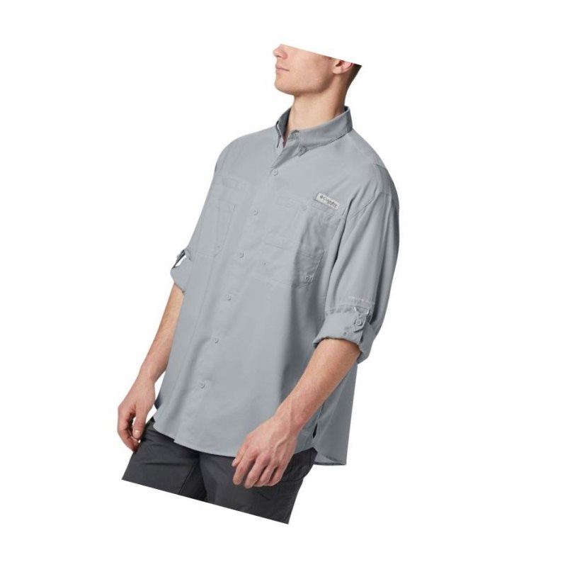 Columbia PFG Tamiami II Long Sleeve Big Gömlek Erkek Gri | 67931-COKF