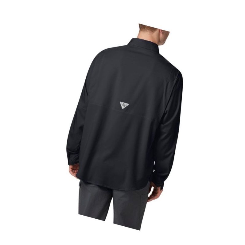 Columbia PFG Tamiami II Long Sleeve Big Gömlek Erkek Siyah | 46892-KEYO