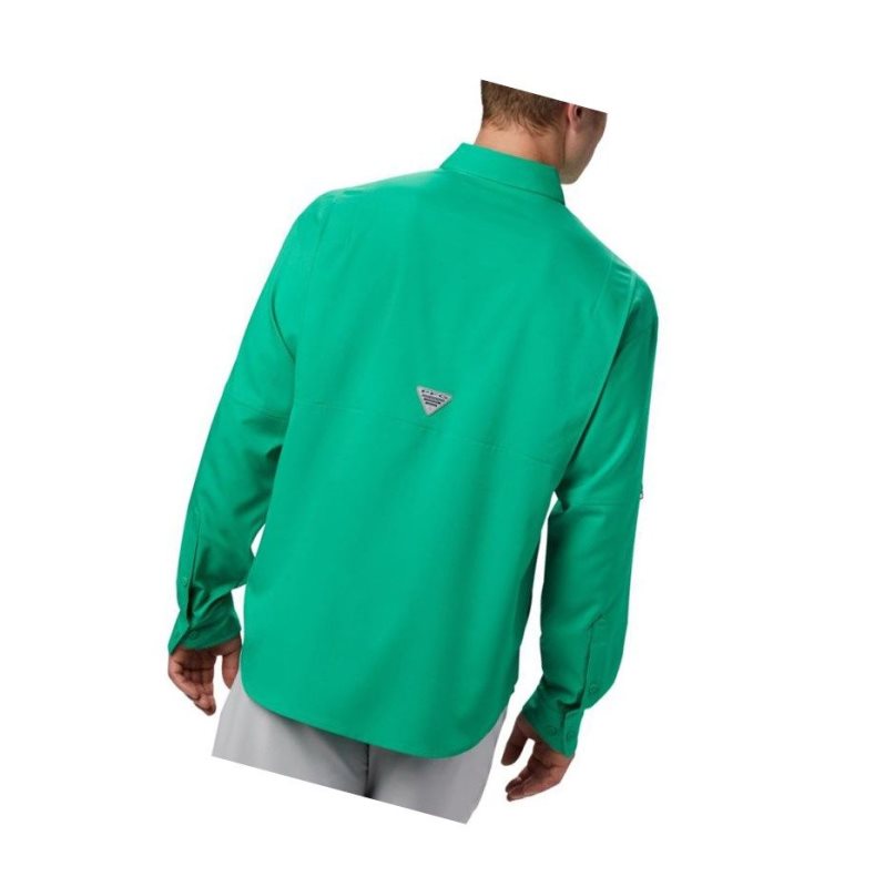 Columbia PFG Tamiami II Long Sleeve Big Gömlek Erkek Açık Yeşil | 93514-ZWYH